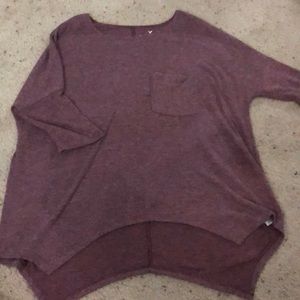 american eagle maroon sweater